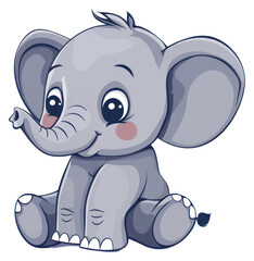 Fototapeta premium PNG Baby Elephant illustration elephant art wildlife.