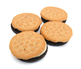 Cracker isolated on white background