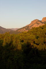 Mountains of Antalya at sunset, Turkey. Part 3.
