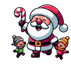 cute illustration of santa claus