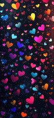 background with hearts
