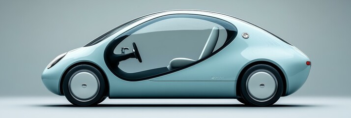 Futuristic Car Design, Innovative Electric Vehicle Concept