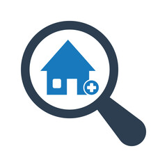 Search house health icon