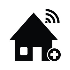 House wifi health icon