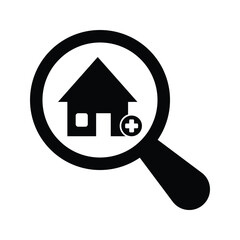 Search house health icon