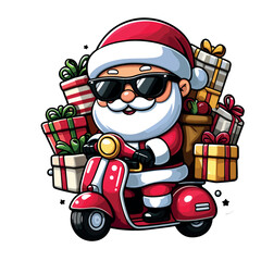 cute illustration of santa claus