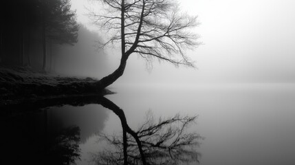 How does the image evoke a sense of stillness and solitude, and how can that be reflected in a poem or piece of writing,