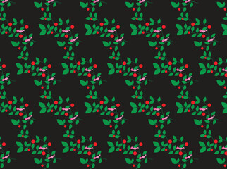  Bird leaf pattern Print