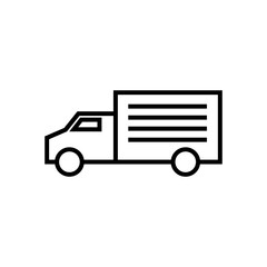 Truck icon vector line
