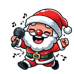 cute illustration of santa claus