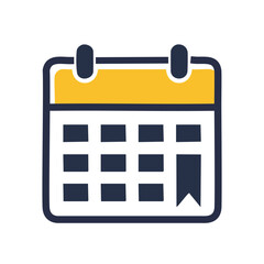 Calendar reminder. Calendar icon with bookmark, indicating an important date or reminder. Perfect for time management, scheduling, and organization apps.