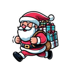 cute illustration of santa claus