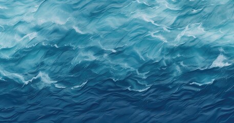 Obraz premium A vibrant depiction of ocean waves, showcasing the dynamic movement and colors of water.