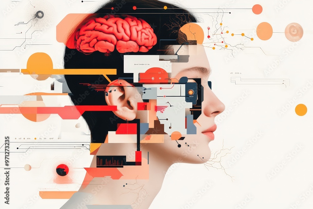 Poster exploring the fusion of technology and humanity: a visual journey into ai ethics and design