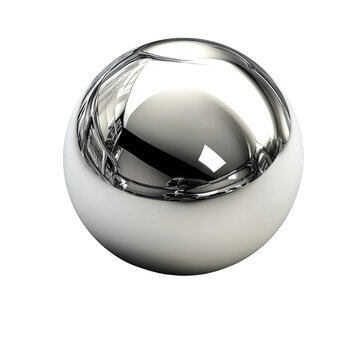 Shiny silver ball