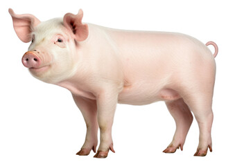 PNG Pig mammal animal white background.