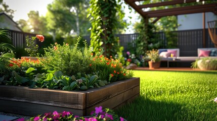 Charming Urban Oasis with Floral Trellis