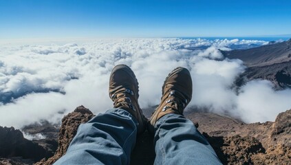 Above the Clouds Mountain Hiking View