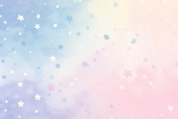 Colorful watercolor starry  png paint texture overlay, transparent background