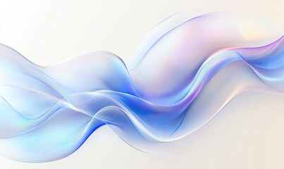 Fototapeta premium A smooth, flowing abstract design featuring soft pastel colors and gentle curves.