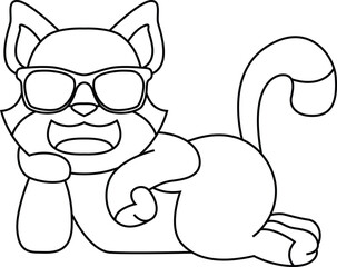 Caterpillar Leaf Animal Vector Graphic Art Illustration