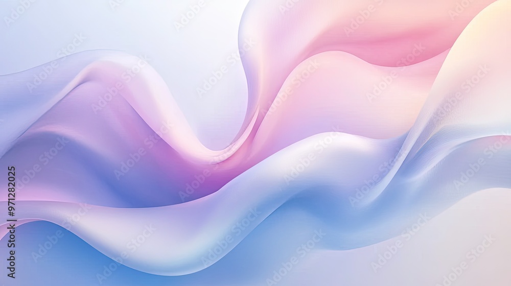 Poster abstract colorful wavy background with soft gradient colors.
