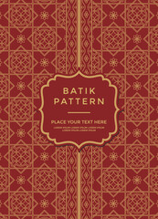 batik ethnic ornamental floral pattern