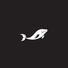 Obraz premium Whale in cartoon, doodle style . Image for t-shirt, web, mobile apps and ui. Isolated 2d vector illustration in logo, icon, sketch style, Eps 10, black and white. AI Generative