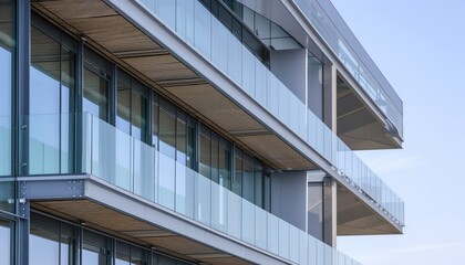 Modern Architecture Featuring Frameless Channel Glass Railings