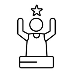 winner outline icon