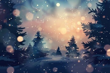 Naklejka premium Abstract ASMR Christmas background with gentle textures and shimmering details...