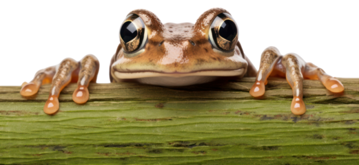 PNG Wood frog amphibian wildlife animal.