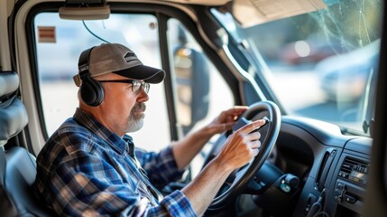 Service Van Operator's Focus Shifted to Phone Call While Driving
