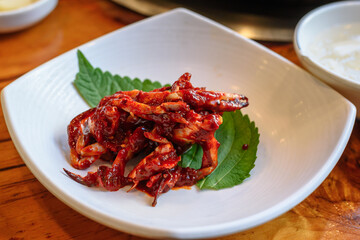 Traditional Korean Spicy Crab Cuisine