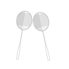 Tennis racket illustration. Sport club item or symbol.