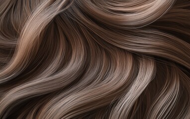 Naklejka premium Long and beauty woman hair texture background wallpaper. Wave and shiny well-groomed hair. 