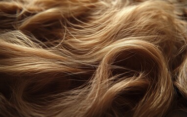 Naklejka premium Long and beauty woman hair texture background wallpaper. Wave and shiny well-groomed hair. 