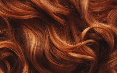 Fototapeta premium Long and beauty woman hair texture background wallpaper. Wave and shiny well-groomed hair. 