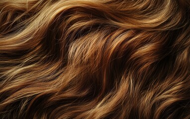 Fototapeta premium Long and beauty woman hair texture background wallpaper. Wave and shiny well-groomed hair. 