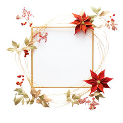 Obraz premium PNG Christmas wreath flower plant.