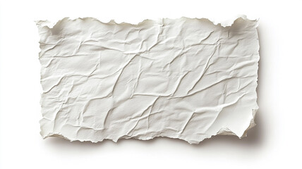 Obraz premium A blank white sheet of paper isolated on a white background.