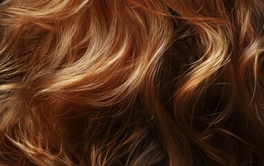 Naklejka premium Long and beauty woman hair texture background wallpaper. Wave and shiny well-groomed hair. 