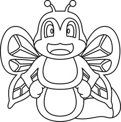 Caterpillar Wings Animal Vector Graphic Art Illustration