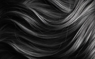 Naklejka premium Long and beauty woman hair texture background wallpaper. Wave and shiny well-groomed hair. 