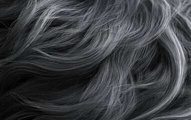 Naklejka premium Long and beauty woman hair texture background wallpaper. Wave and shiny well-groomed hair. 