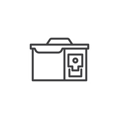 Ammunition Crate line icon