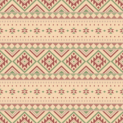 Ancient echoes Aztec geometric seamless patterns southwest Navajo Native American tribal ethnic colorful for textile printing