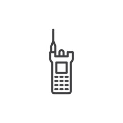Military Radio line icon