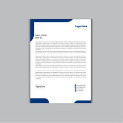 Abstract Letterhead Design Modern Business Letterhead Design Template,Minimal Business Letterhead