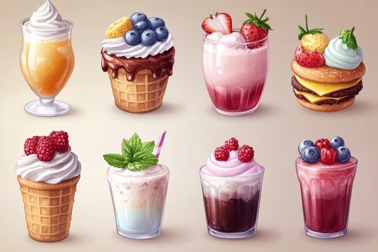 Sweet Treats and Refreshing Drinks